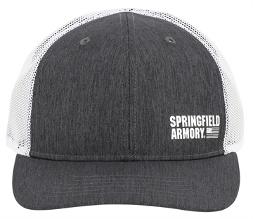 Picture of Springfield Armory Flag Trucker Hat Black/Gray Adjustable Snapback OSFA Structured GEP2382