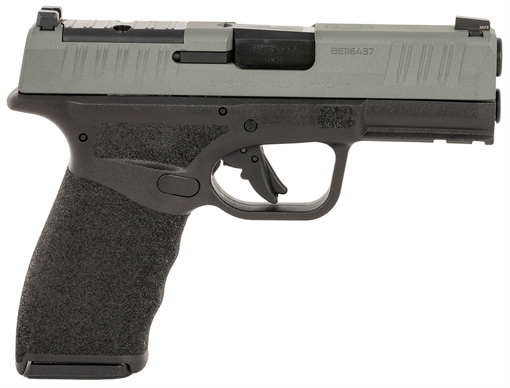 Picture of Springfield Armory Hellcat Pro OSP 9mm Luger 15+1 3.70" Melonite Barrel, Black Polymer Frame w/Picatinny Acc. Rail, Optic Ready Platinum Gray Slide HCP9379BP0SP