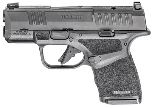 Picture of Springfield Armory Hellcat Micro Compact OSP Handgun Gear Up Package 9mm Luger 10rd (5) Magazines 3" Barrel Black with Bag and Viridian Green Dot HC9319BOSPLC-GU24 HC9319BOSPLCGU24