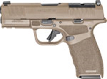Picture of Springfield Hellcat Pro, Striker Fired, Semi-automatic, Polymer Frame Pistol, 9MM, 3.7" Hammer Forged Barrel, Cerakote Finish, Desert Flat Dark Earth Polymer Frame, Textured Grip, Tritium Front Sight, Tactical Rack Rear Sight, 15 Rounds, 2 Magazines, Optics Ready HCP9379FOSP-15 HCP9379FOSP15