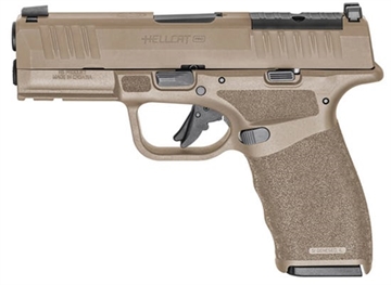Picture of Springfield Armory Hellcat Pro OSP Low Capacity Handgun Gear Up Package 9mm Luger 10rd Magazines (5) 3.7" Barrel FDE with Bag and Viridian Green Dot HCP9379FOSPLC-GU24