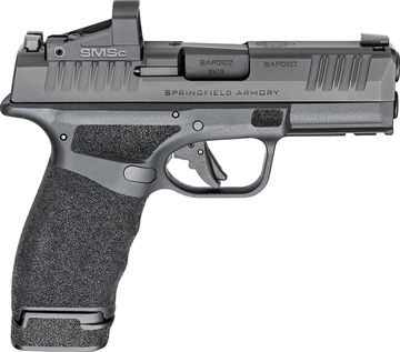 Picture of Springfield Armory Hellcat Pro OSP 9mm Luger 3.70" 15+1, Black, Picatinny Rail Frame, Serrated Optic Cut Slide, Shield Red Dot HCP9379BOSPSMSC