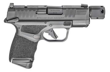 Picture of Springfield Armory Hellcat Micro-Compact OSP 9mm Luger 3.80" Threaded/Compensated 10+1, Black, Polymer Frame, Serrated/Optic Cut Slide, Manual Safety HC9389BTOSPMSLC