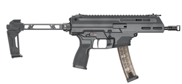 Picture of SPRINGFIELD ARMORY ARMORY KUNA 40 SW 6.125IN BARREL 2X10RD BLACK W/HYBRID FLIP-UP SIGHTS / STRIKE INDUSTRIES FSA BRACE LC KN90640BLC-FSA KN90640BLC-FSA