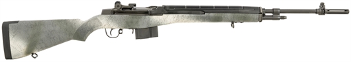 Picture of Springfield Armory M1A Standard Issue Sports South Exclusive 308 Win/7.62x51mm 10+1 22" Black Cerakote Steel Barrel & Picatinny Rail Steel Receiver, Fixed GB Black Speckled Synthetic Stock MA9112