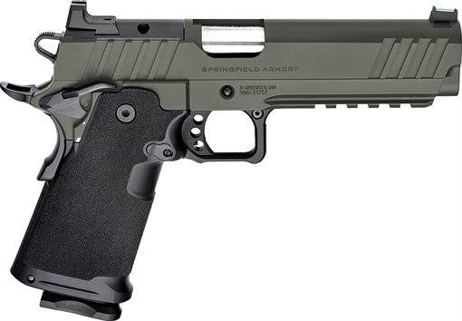 Picture of Springfield Armory 1911 Prodigy DS 9mm 17+1 5" Tungsten Gearup package includes 5 magazines and bag PH9119AOSBT-PKG