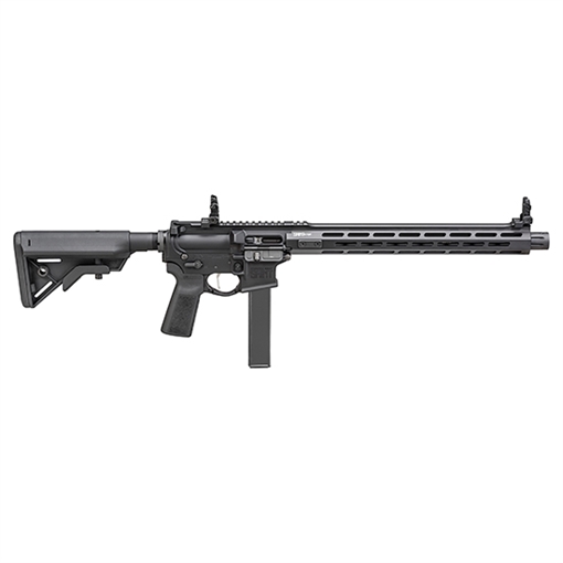 Picture of Springfield Armory SAINT Victor 9mm Luger 16" 32+1, Black, B5 Systems Bravo Stock & Type 23 Grip, Flip-Up Sights, Blast Diverter STV91609B