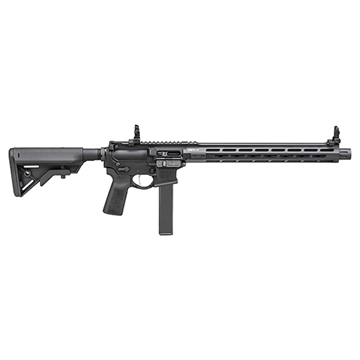 Picture of Springfield Armory SAINT Victor 9mm Luger 16" 32+1, Black, B5 Systems Bravo Stock & Type 23 Grip, Flip-Up Sights, Blast Diverter STV91609B