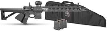 Picture of SPRINGFIELD ARMORY ARMORY SAINT VICTOR V2 5.56 16IN BARREL 10RD BLACK W/LOW-PROFILE MANUAL FLIP-UP SIGHTS CA STV916556BCA-V2-PAC STV916556BCA-V2-PAC