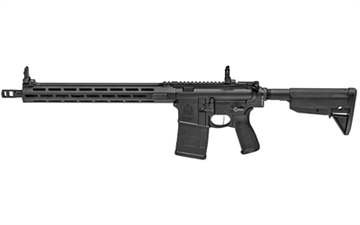 Picture of Springfield SAINT VICTOR, Semi-automatic, AR-10 308 Winchester, 16" Lightweight Profile Barrel, 1:10" Twist, Black Finish, BCM 6-Position Stock, BCM Mod.3 Grip, 15" MLOK Rail, Front/Rear Flip Sights, 20 Rounds, 2 Magazines, Includes Single Point Sling & Crimson Trace CTS-103 Red/Green Dot STV916308B-GU25