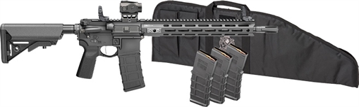 Picture of SPRINGFIELD ARMORY ARMORY SAINT VICTOR 5.56 14IN BARREL PINNED & WELDED 30RD BLACK B5 W/LOW-PROFILE FLIP-UP SIGHTS STV914556B-V2-B5-PAC STV914556B-V2-B5-PAC STV914556BV2GP