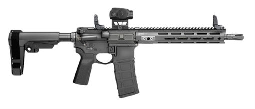 Picture of SPRINGFIELD ARMORY ARMORY SAINT VICTOR 5.56 11.5IN BARREL 30RD BLACK  W/SB TACTICAL SBA3 BRACE / LOW-PROFILE FLIP UP SIGHTS STV9115556BPV2-PAC STV9115556BPV2-PAC STV9115556BV2GP