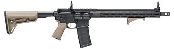 Picture of Springfield Armory SAINT Victor 5.56x45mm NATO 10+1 16", Black Rec, FDE Magpul SL Stock & Grip, Flip-Up Sights, Includes Magpul Angled Grip STV916556FPLC
