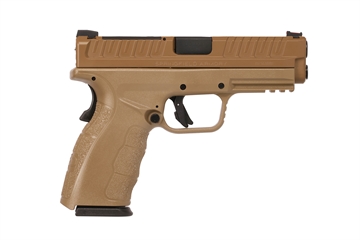 Picture of Springfield Armory XD Mod3 OSP 9mm Luger 10+1 4" Black Melonite Steel Barrel, Steel Optic Ready/Serrated Slide, Flat Dark Earth Polymer Frame w/Picatinny Rail, One Mag XDDG9101FOSP