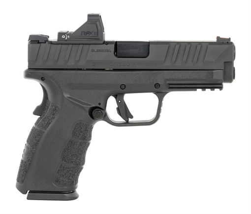 Picture of SPRINGFIELD ARMORY ARMORY XD MOD 4 OSP 9MM 4IN BARREL 16RD BLACK WHITE DOT W/FIBER OPTIC 4 MAGS XDDG9101B-M4-PAC XDDG9101B-M4-PAC XDDG9101BM4PAC
