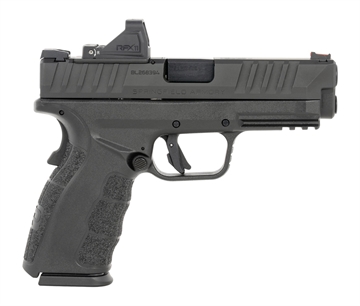 Picture of SPRINGFIELD ARMORY ARMORY XD MOD 4 OSP 9MM 4IN BARREL 16RD BLACK WHITE DOT W/FIBER OPTIC 4 MAGS XDDG9101B-M4-PAC XDDG9101B-M4-PAC XDDG9101BM4PAC