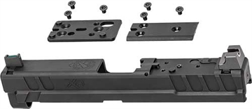 Picture of Springfield Armory XD OSP 9mm Luger 4" Barrel, Black Steel Slide for Springfield XD with Optics Cut, Suppressor Height Night Sights, Includes Cover Plates XD4902