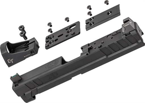 Picture of Springfield Armory XD OSP Fits Springfield XD 9mm Luger, Black Steel, Suppressor Height Night Sights Includes Crimson Trace Red Dot & Cover Plate XD4903