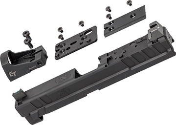 Picture of Springfield Armory XD OSP Fits Springfield XD 9mm Luger, Black Steel, Suppressor Height Night Sights Includes Crimson Trace Red Dot & Cover Plate XD4903