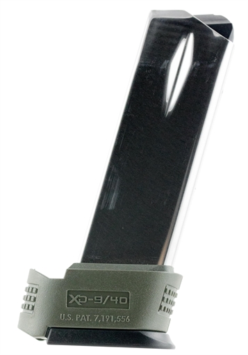 Picture of Springfield Armory XD Sub-Compact Handgun Magazine .40 S&W 12/rd Extended Magazine OD Green XD0934