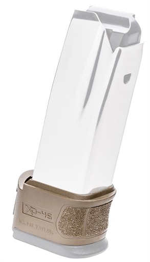 Picture of Springfield Armory Mag Sleeve made of Polymer with Flat Dark Earth Finish & 1 Piece Design for 45 ACP Springfield XD Mod.2 Magazines XDG5007FDE