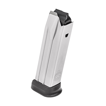 Picture of Springfield Magazine, 9MM, 20 Rounds, Fits Springfield XDME, with Black Finger Rest, Stainless, Silver XDME5920