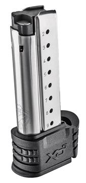 Picture of Springfield Magazine, 9MM, 9 Rounds, Fits Springfield XDS, with Sleeve for Backstraps 1 & 2, Does Not Fit Mod2, Stainless XDS09061