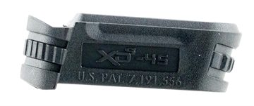 Picture of Springfield Armory Backstrap Sleeve made of Polymer with Black Finish & 1 Piece Design for 45 ACP Springfield XD-S with #1 Backstrap & 3.30"-4" Barrel XDS5001M