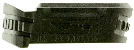 Picture of Springfield Armory Backstrap Sleeve made of Polymer with Black Finish & 1 Piece Design for 45 ACP Springfield XD-S with #2 Backstrap & 3.30"-4" Barrel XDS5002M