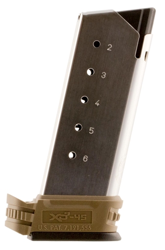 Picture of Springfield Armory SPRINGFIELD .45ACP 6RD XD-S MID MAGA W/FDE SLEEVES 1&2 XDS5006DE