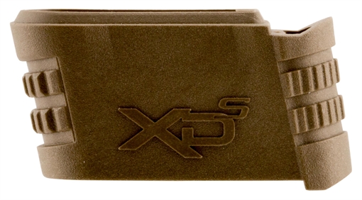 Picture of Springfield Armory Backstrap Sleeve made of Polymer with Flat Dark Earth Finish & 1 Piece Design for 9mm Luger Springfield XD-S with #1 Backstrap XDS5901FDE
