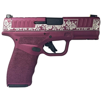 Picture of Springfield "Distressed Black Cherry & Roses" Hellcat Pro Handgun 9mm Luger 15rd Magazines(2) 3.7" Barrel HCP9379BOSP MODBCDR