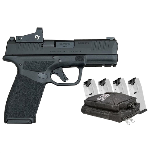 Picture of Springfield Hellcat Pro Bundle w/CT-1500 Red Dot 9mm Luger 15rd magazines(5) 3.7" Barrel Range Bag HCP9379BOSPCT