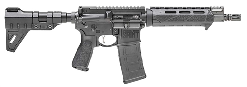 Picture of SPRINGFIELD SAINT PISTOL HGA 5.56 NATO 9.6 IN CHROME MOLY BBL PIC-GB 30RD MAGRD MAGC-GB ST9096556BM