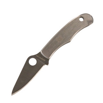Picture of Spyderco Bug 1.27" Folding Drop Point Plain 3Cr13MoV SS Blade Engraved Spyderco Bug Stainless Steel Handle C133P