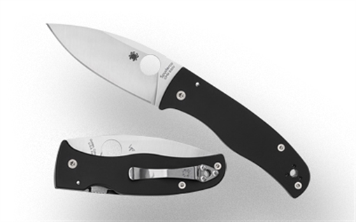 Picture of Spyderco Bodacious, Folding Knife, SpyderEdge Serrated Blade, Black G-10 Handle, Satin Finish, Silver, 3.66" Blade Length, CPM-S30V Steel C263GS