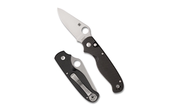 Picture of SPYDERCO BUTTONUP CF PE 3.27" BK/SLV C275CFP 716104019823