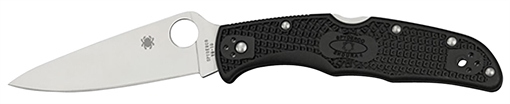 Picture of Spyderco Endura 4 Lightweight 3.75" Folding Plain Satin VG-10 SS Blade/Purple Bi-Directional Texturing FRN Handle Includes Pocket Clip C10FPBK