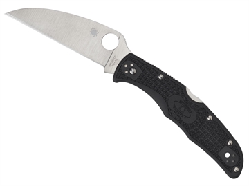 Picture of Spyderco Endura 4 Lightweight 3.78" Folding Wharncliffe Plain VG-10 SS Blade Black Bi-Directional Texturing FRN Handle Includes Pocket Clip C10FPWCBK
