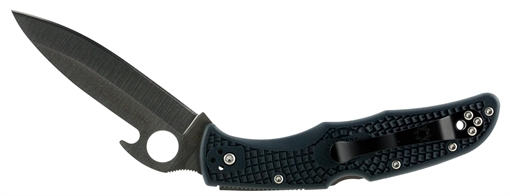 Picture of Spyderco Endura 4, 3.81" Folding Knife, Clip Point, Plain Edge, VG10/Satin, Gray FRN, Emerson Wave/Circle Thumb Hole/Pocket Clip C10PGYW
