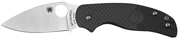 Picture of Spyderco Sage 5 Lightweight Alzheimer's 3" Folding Plain Satin CPM S30V SS Blade, Black Textured FRN Handle C123PBK