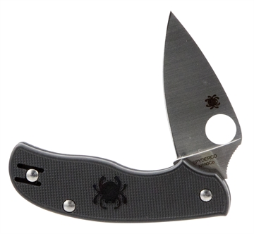 Picture of Spyderco Urban Lightweight 2.61" Folding Drop Point Plain N690Co SS Blade Black FRN Handle Includes Pocket Clip C127PBK