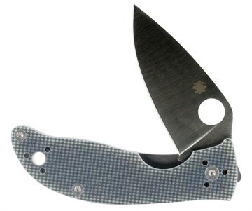 Picture of Spyderco Polestar 3.30" Folding Drop Point Plain CTS BD1 SS Blade Gray G10 Handle Includes Pocket Clip C220GPGY