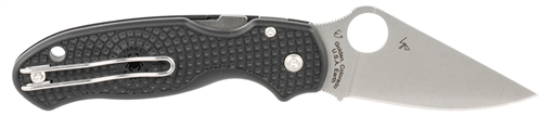 Picture of Spyderco Para 3 Lightweight 2.92" Folding Clip Point Plain CTS BD1 SS Blade FRN Black Includes Pocket Clip C223PBK