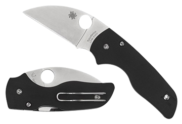 Picture of Spyderco Lil' Native 2.44" Folding Wharncliffe Plain CPM S30V SS Blade/Black Textured G10 Handle Includes Pocket Clip C230GPWC