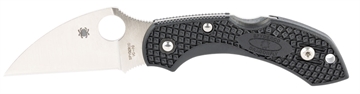 Picture of Spyderco Dragonfly 2 Lightweight 2.28" Folding Wharncliffe Plain VG-10 SS Blade Black Bi-Directional Texturing FRN Handle Includes Pocket Clip C28FPWCBK2