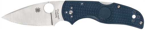 Picture of Spyderco Native 5 Lightweight 2.95" Folding Spear Point Plain CPM SPY27 SS Blade Cobalt Blue FRN Handle Includes Pocket Clip C41PCBL5
