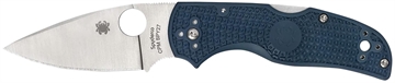 Picture of Spyderco Native 5 Lightweight 2.95" Folding Spear Point Plain CPM SPY27 SS Blade Cobalt Blue FRN Handle Includes Pocket Clip C41PCBL5