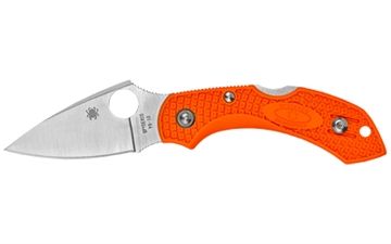 Picture of Spyderco Dragonfly 2 2.30" Folding Drop Point Plain VG-10 SS Blade Orange FRN Handle Includes Pocket Clip C28POR2