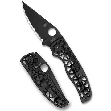 Picture of SPYDERCO EDGERATI SERR BLACK C266BKALBKS